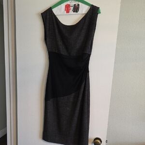 Diane Von Furstenberg Black Sleeveless Sheath Dress